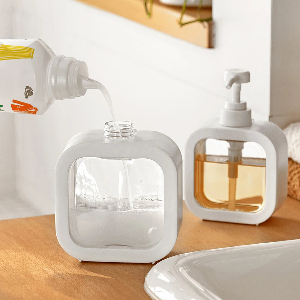 Distributeur de Savon Grande Capacité – Bouteille Transparente