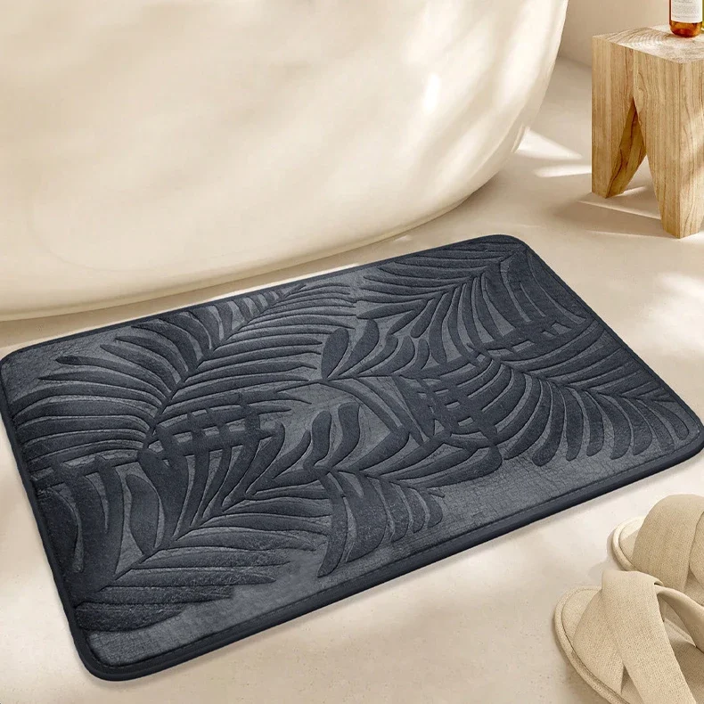 Absorbent Non-slip Bathroom Rug Memory Cotton Bathrooms Floor Rugs Bath Mat Living Room Bedroom Kitchen Home Carpet - Image 4