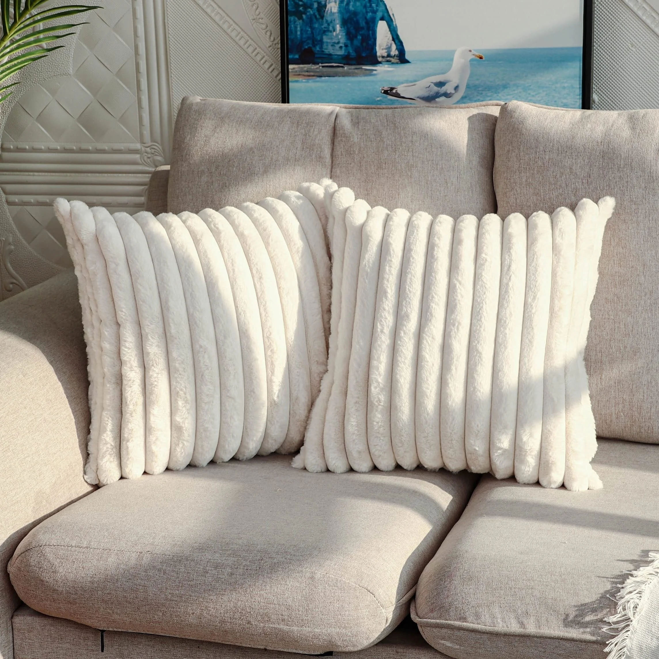 1pc Stripe Corduroy Pillow Case Creative Home Fabric PillowCushion For Sofa Bedroom Car, Home Decoration Home Decor Room Decor - Image 18