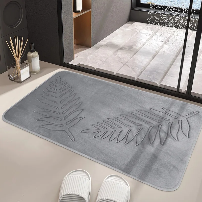 Absorbent Non-slip Bathroom Rug Memory Cotton Bathrooms Floor Rugs Bath Mat Living Room Bedroom Kitchen Home Carpet - Image 8