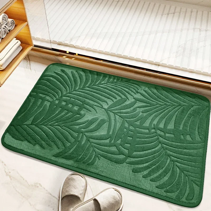 Absorbent Non-slip Bathroom Rug Memory Cotton Bathrooms Floor Rugs Bath Mat Living Room Bedroom Kitchen Home Carpet - Image 10
