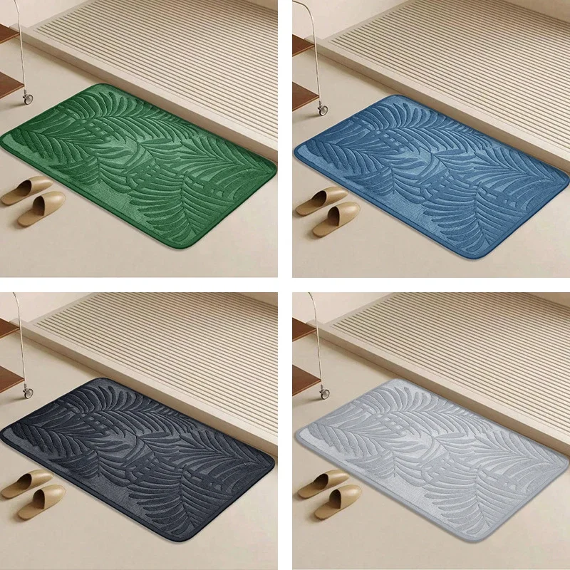 Absorbent Non-slip Bathroom Rug Memory Cotton Bathrooms Floor Rugs Bath Mat Living Room Bedroom Kitchen Home Carpet - Image 5