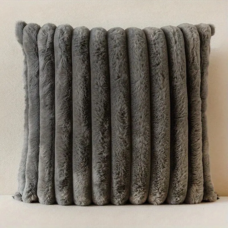 1pc Stripe Corduroy Pillow Case Creative Home Fabric PillowCushion For Sofa Bedroom Car, Home Decoration Home Decor Room Decor - Image 7