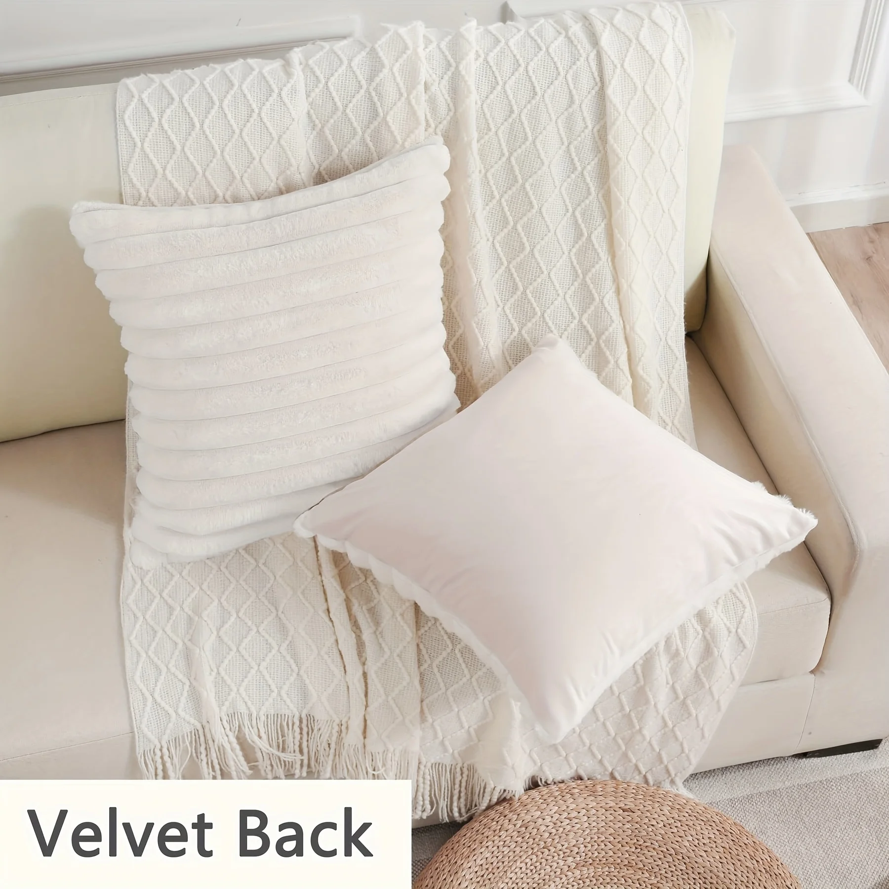 1pc Stripe Corduroy Pillow Case Creative Home Fabric PillowCushion For Sofa Bedroom Car, Home Decoration Home Decor Room Decor - Image 13