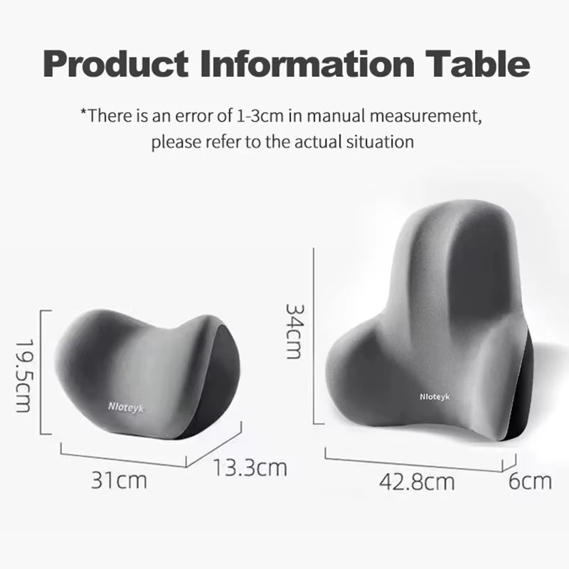 Car Neck Pillow Memory Foam Protective Lumbar Back Support Breathable Car Headrest Cushion Relieve Stress Car Seat Pillow - Image 5
