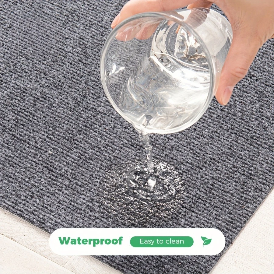 Self-adhesive Carpet Living Room Kitchen Rugs for Bedroom Water Uptake Home Decor Solid Color Bathroom Staircase Rug Decoration - Image 3