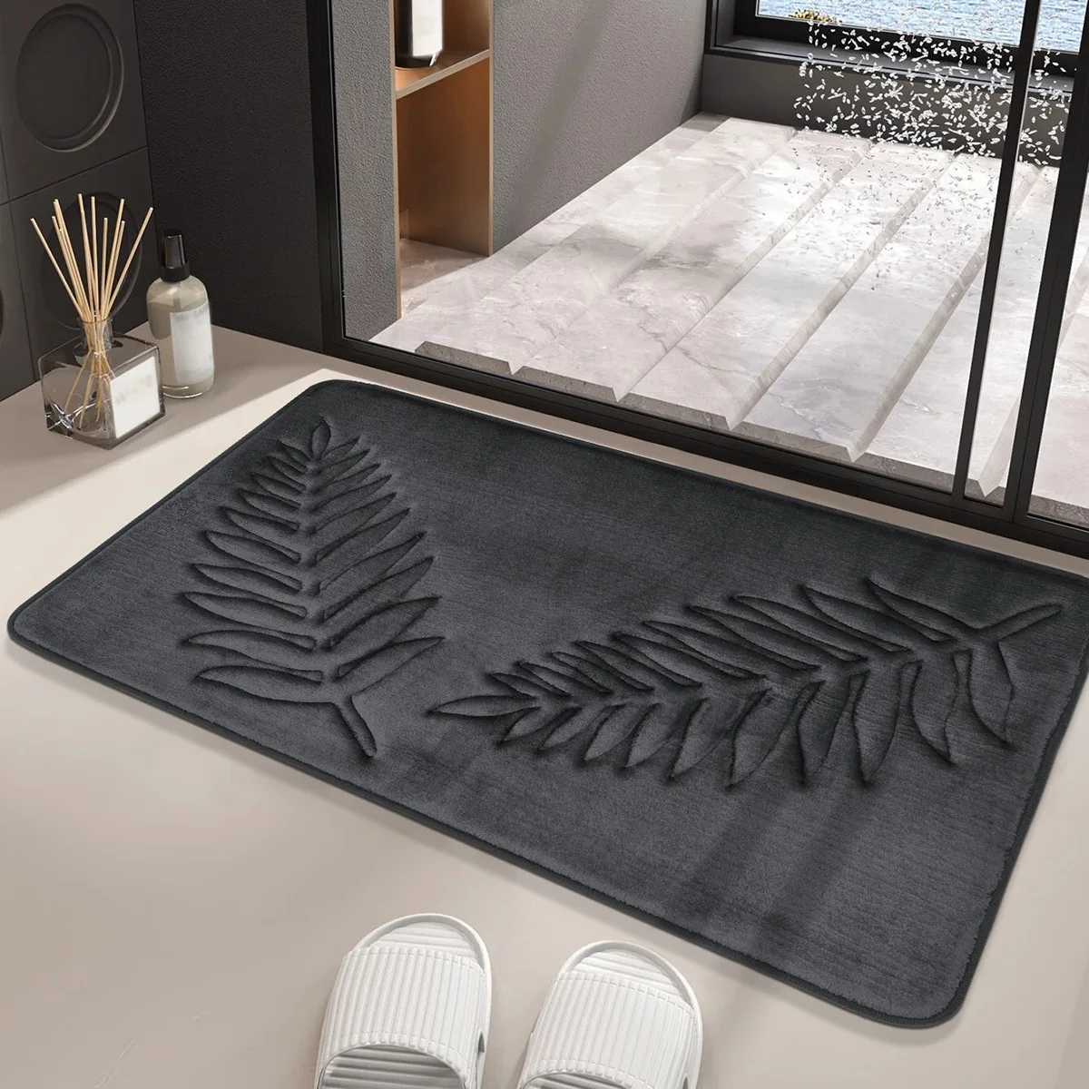 Absorbent Non-slip Bathroom Rug Memory Cotton Bathrooms Floor Rugs Bath Mat Living Room Bedroom Kitchen Home Carpet - Image 6