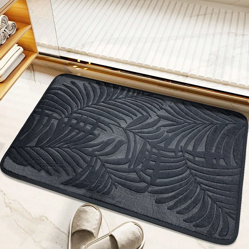 Absorbent Non-slip Bathroom Rug Memory Cotton Bathrooms Floor Rugs Bath Mat Living Room Bedroom Kitchen Home Carpet - Image 12