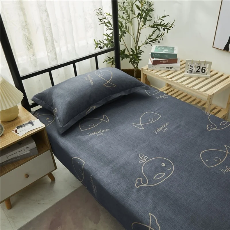 Printed Bed Sheet 1pc For Single Bed 120*210cm Home Textile Modern 100% Polyester Flat Sheet Bunk Bed Linens Single Bedspread - Image 5